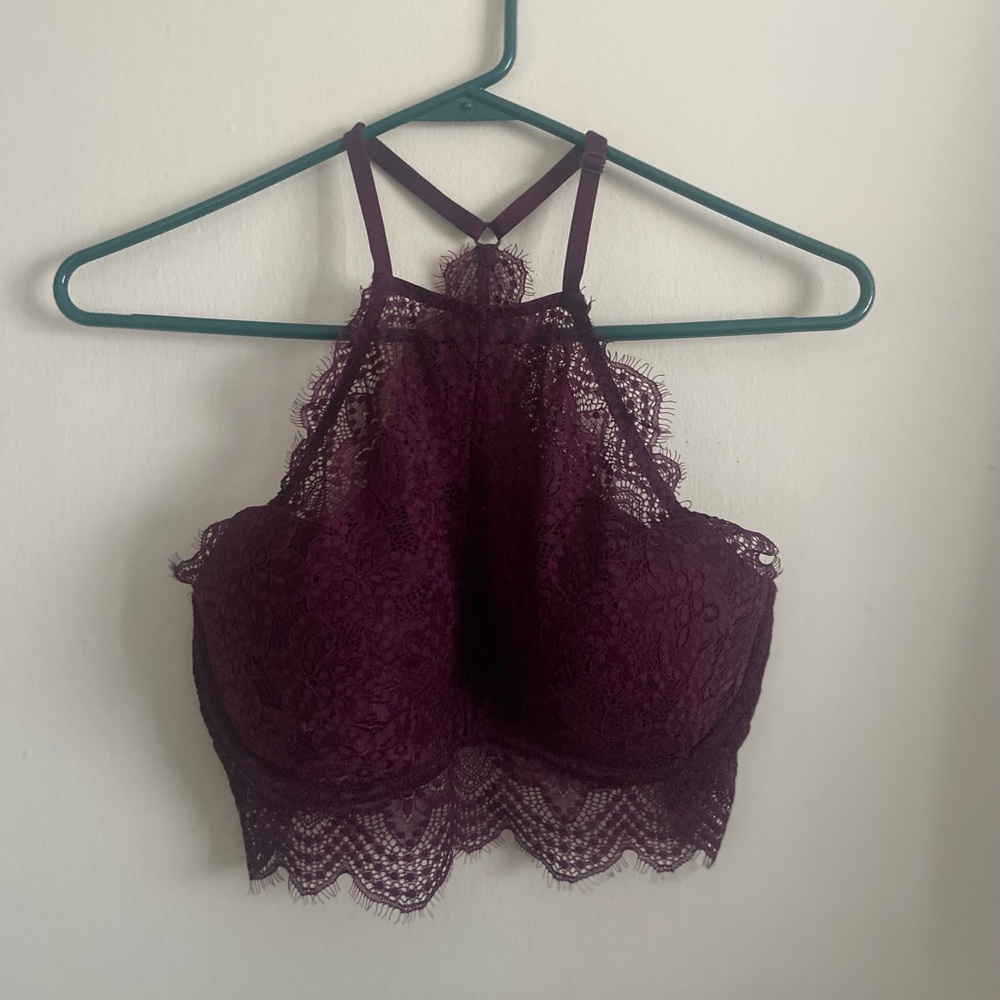 NWOT Halter Top Lacey Bralette PINK